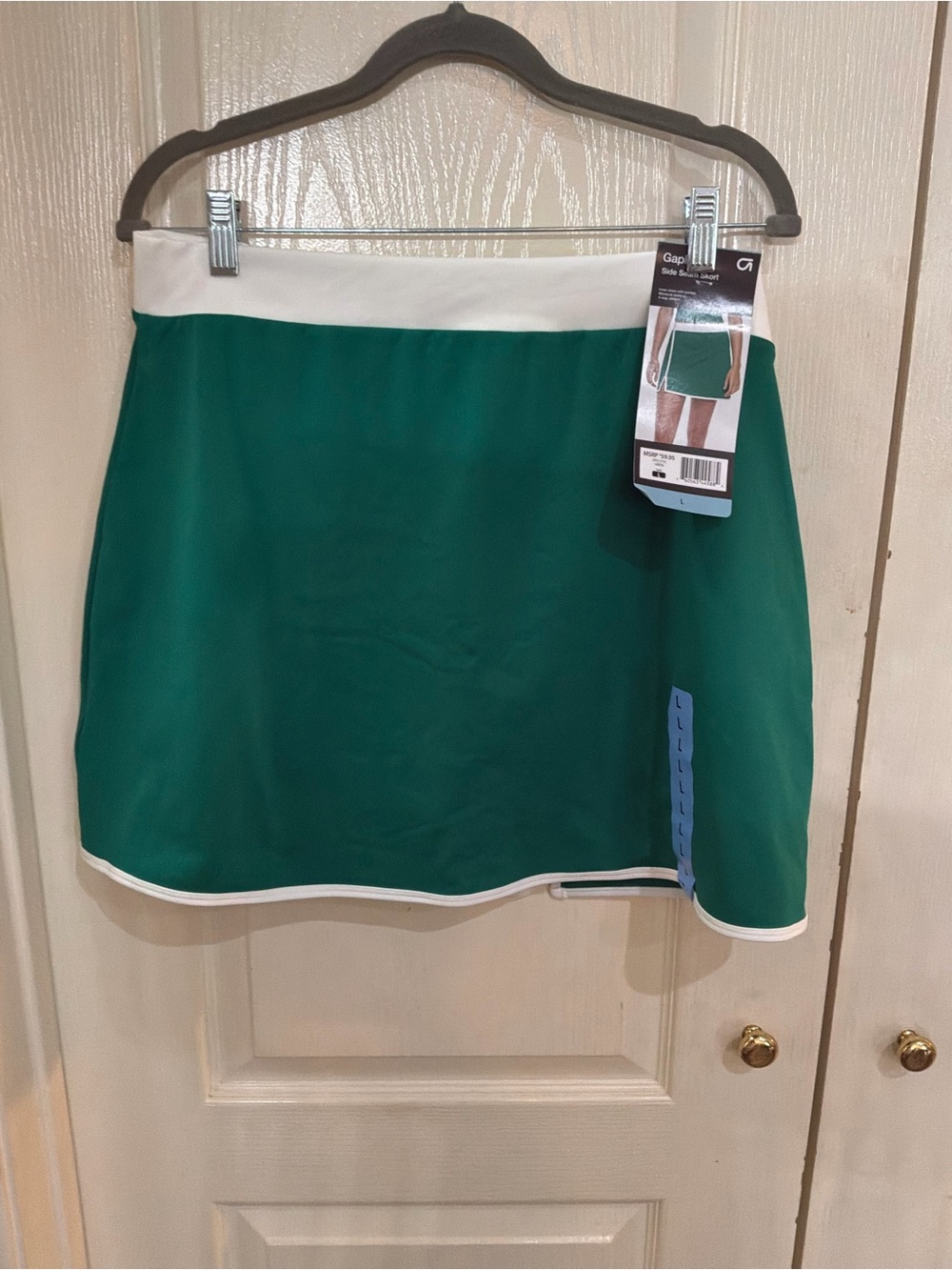 GAP Emerald Green Mini Skort with White Trim